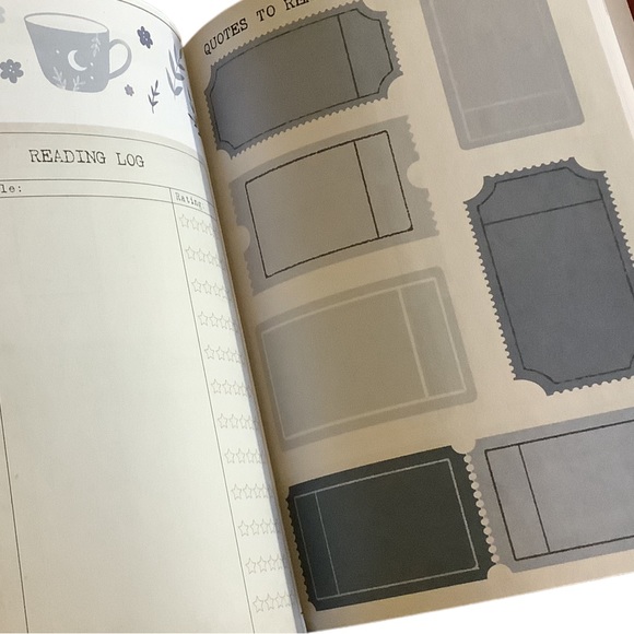 Reading Journal Planner New Hardback TBR - Picture 4 of 15